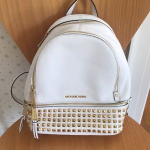 Medium Studded leather backpack